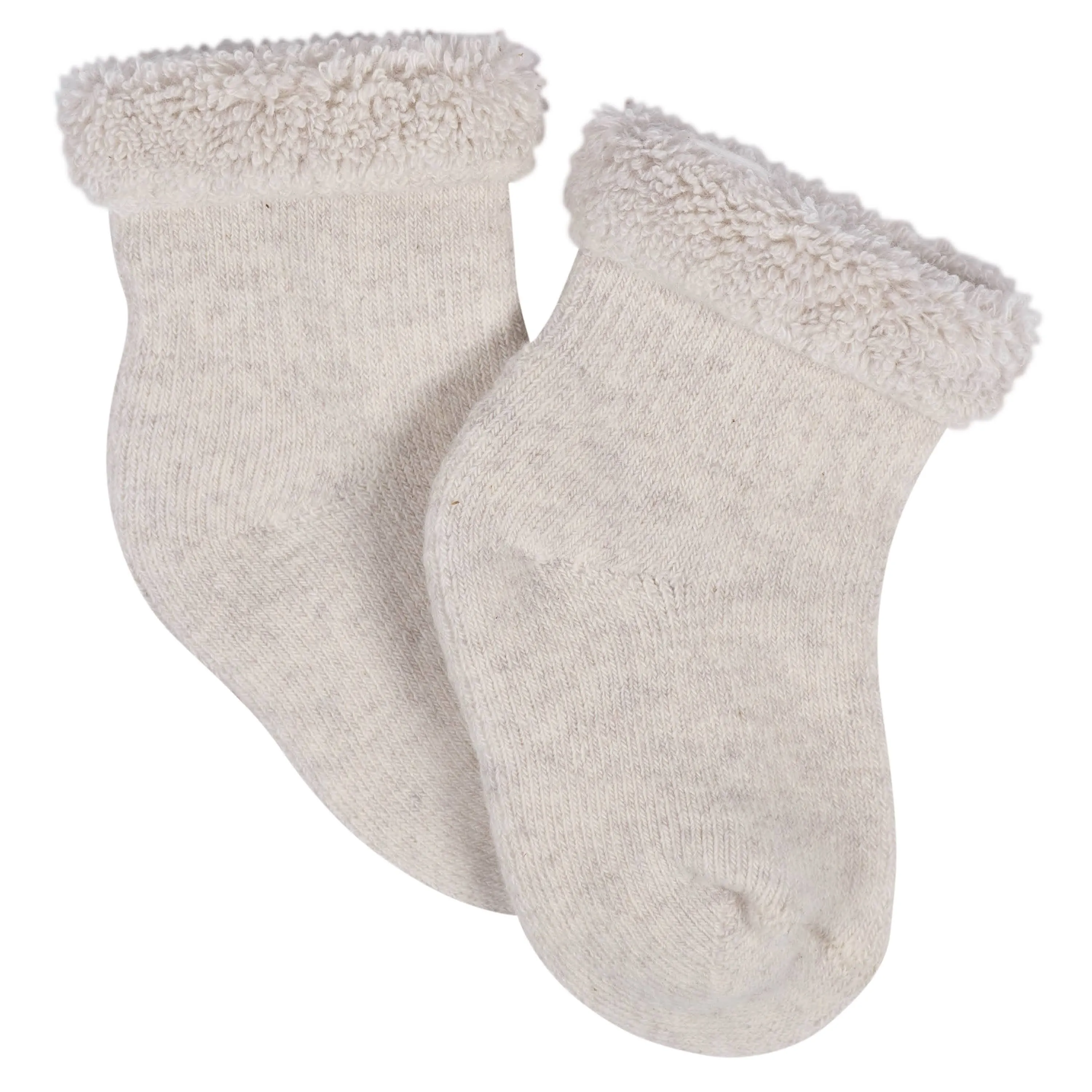 12-Pack Baby Neutral Southwest Terry Wiggle Proof Socks