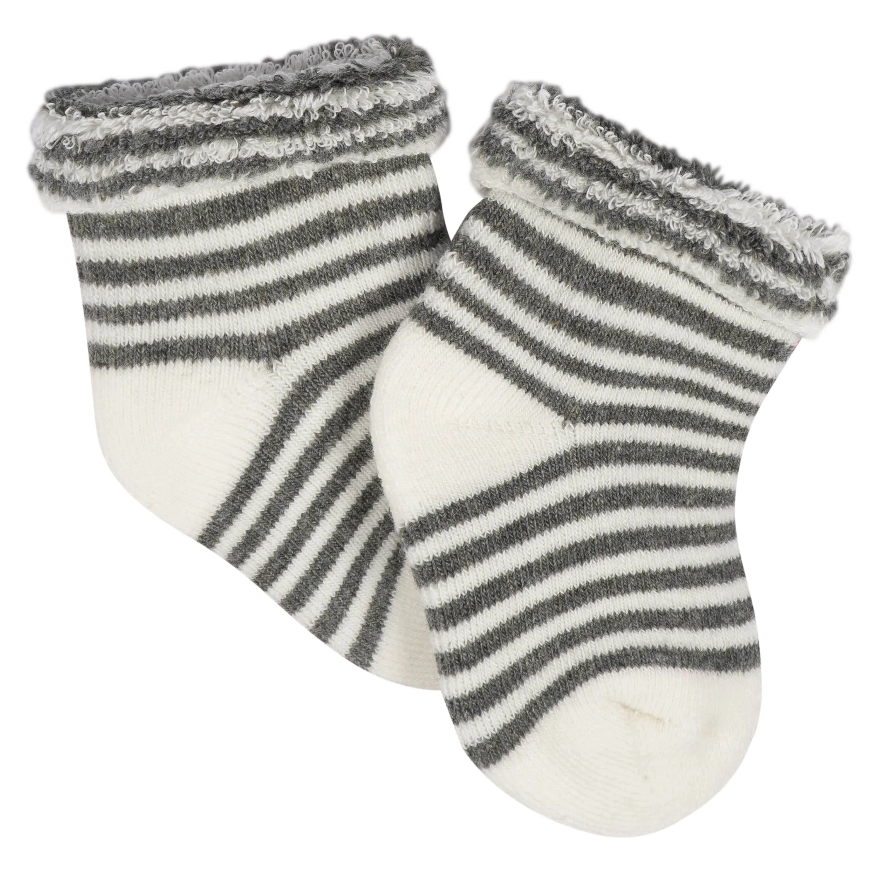 12-Pack Baby Neutral Southwest Terry Wiggle Proof Socks