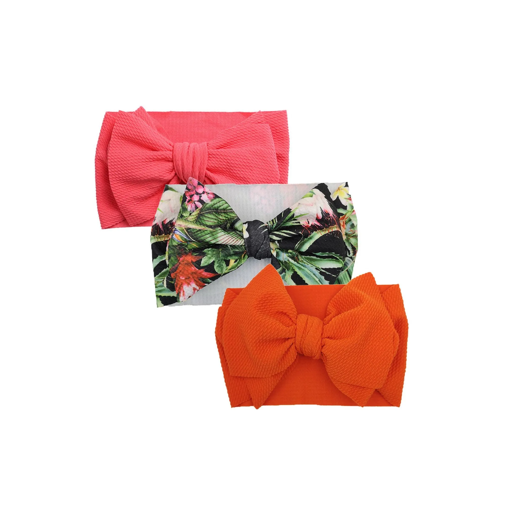 3-Piece Adjustable Baby Headband Bow Set #14