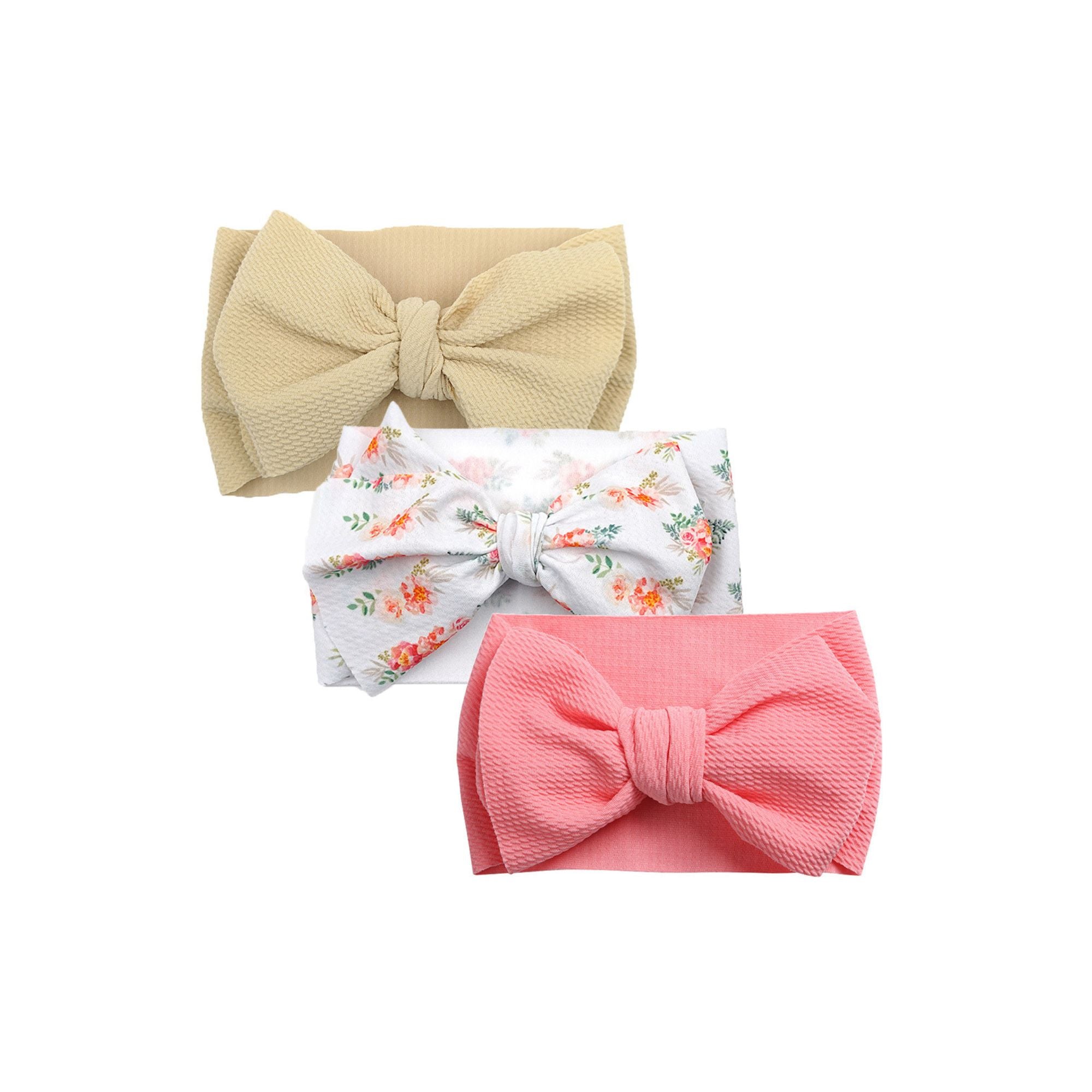 3-Piece Adjustable Baby Headband Bow Set #2