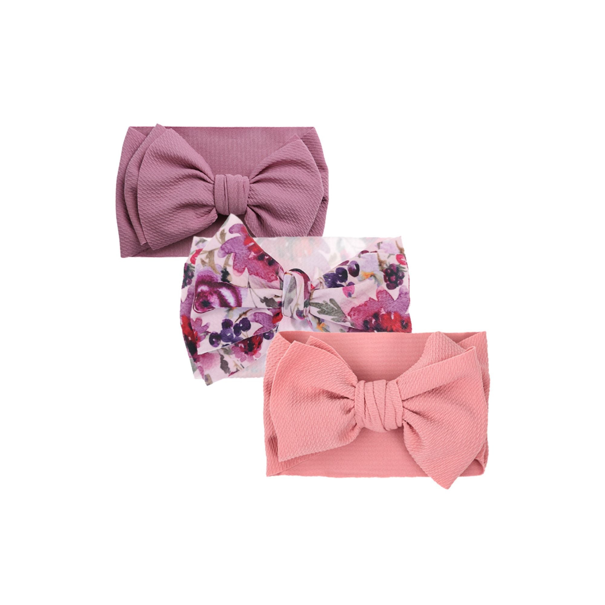 3-Piece Adjustable Baby Headband Bow Set #4