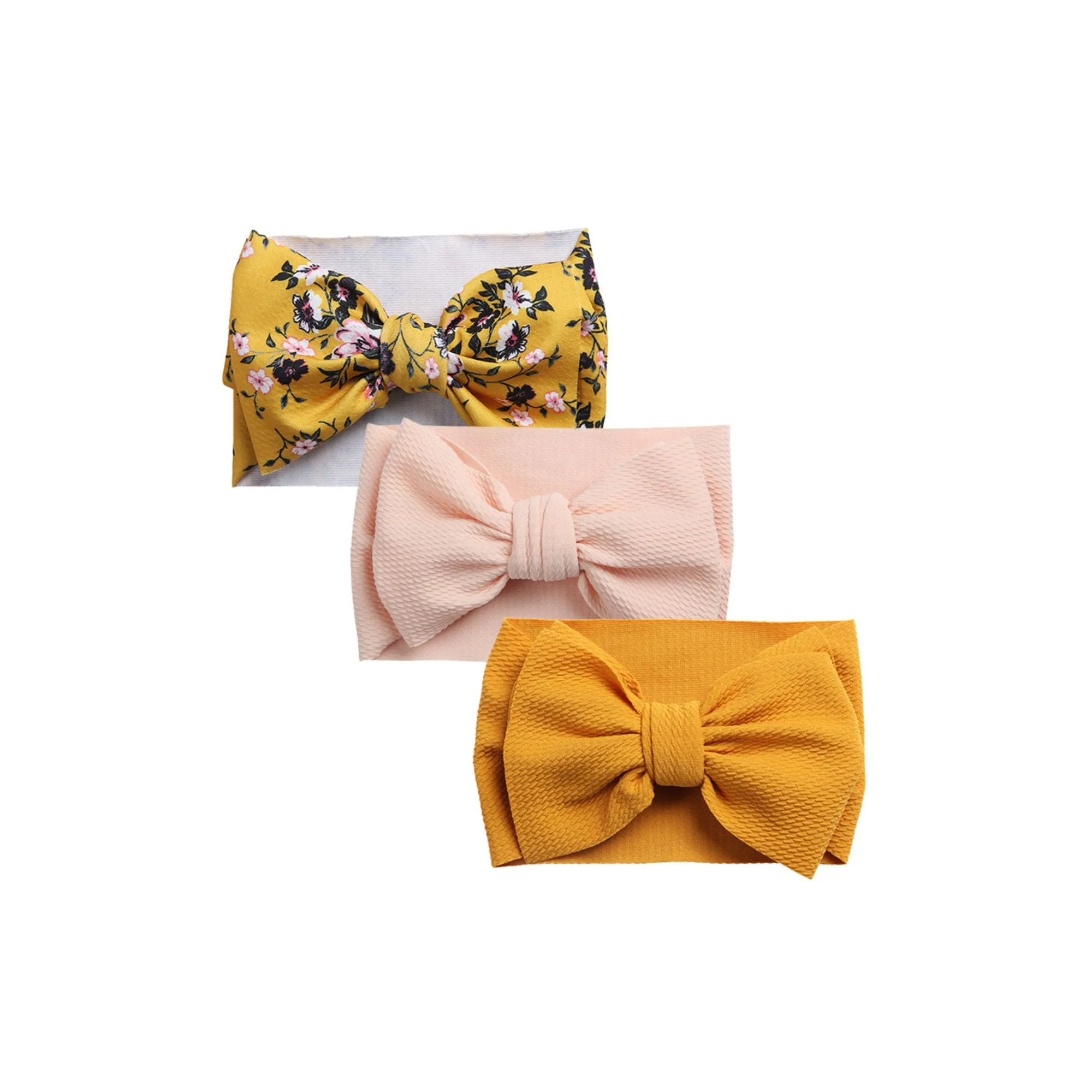 3-Piece Adjustable Baby Headband Bow Set #6