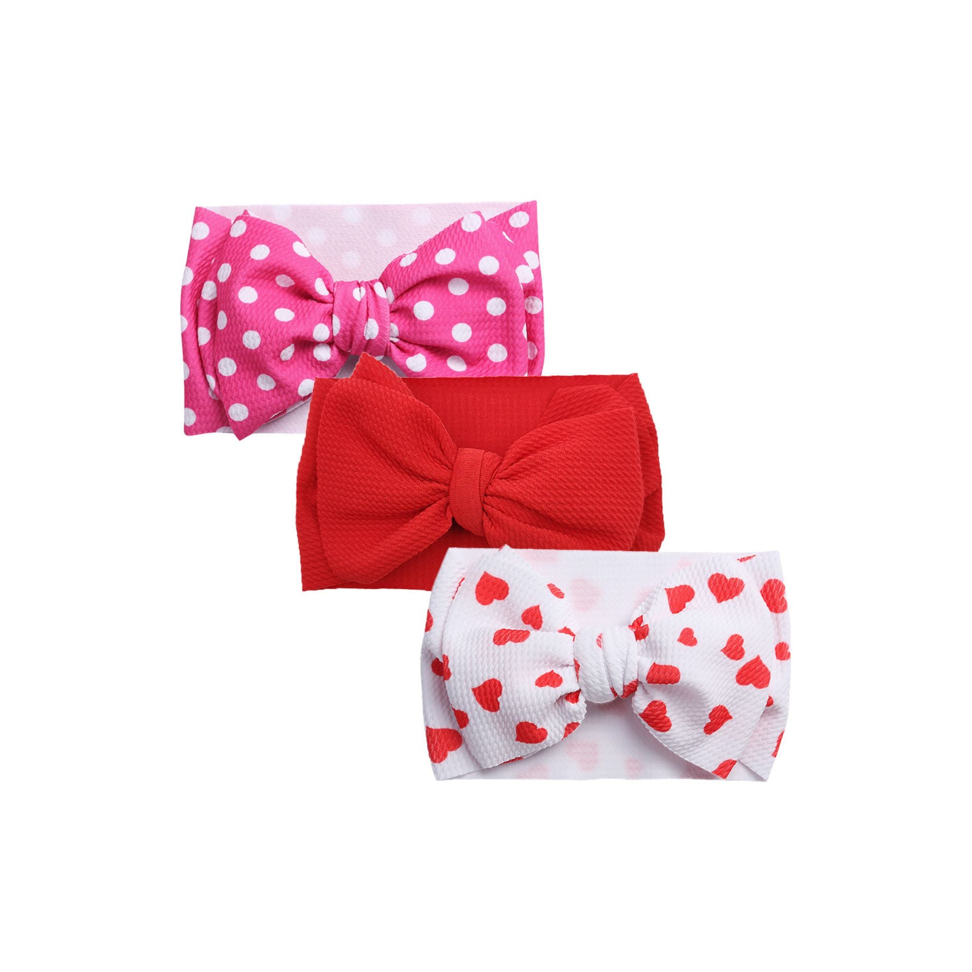 3-Piece Adjustable Baby Headband Bow Set #8