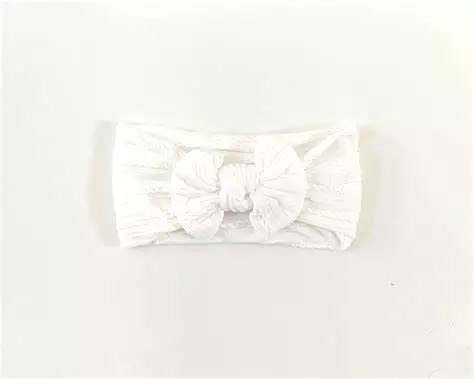 ArchNOllie Cable Knot Headband - White