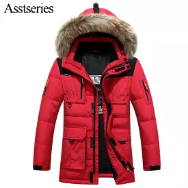 Ashore Shop Mens Windproof Hooded Duck Down Parka