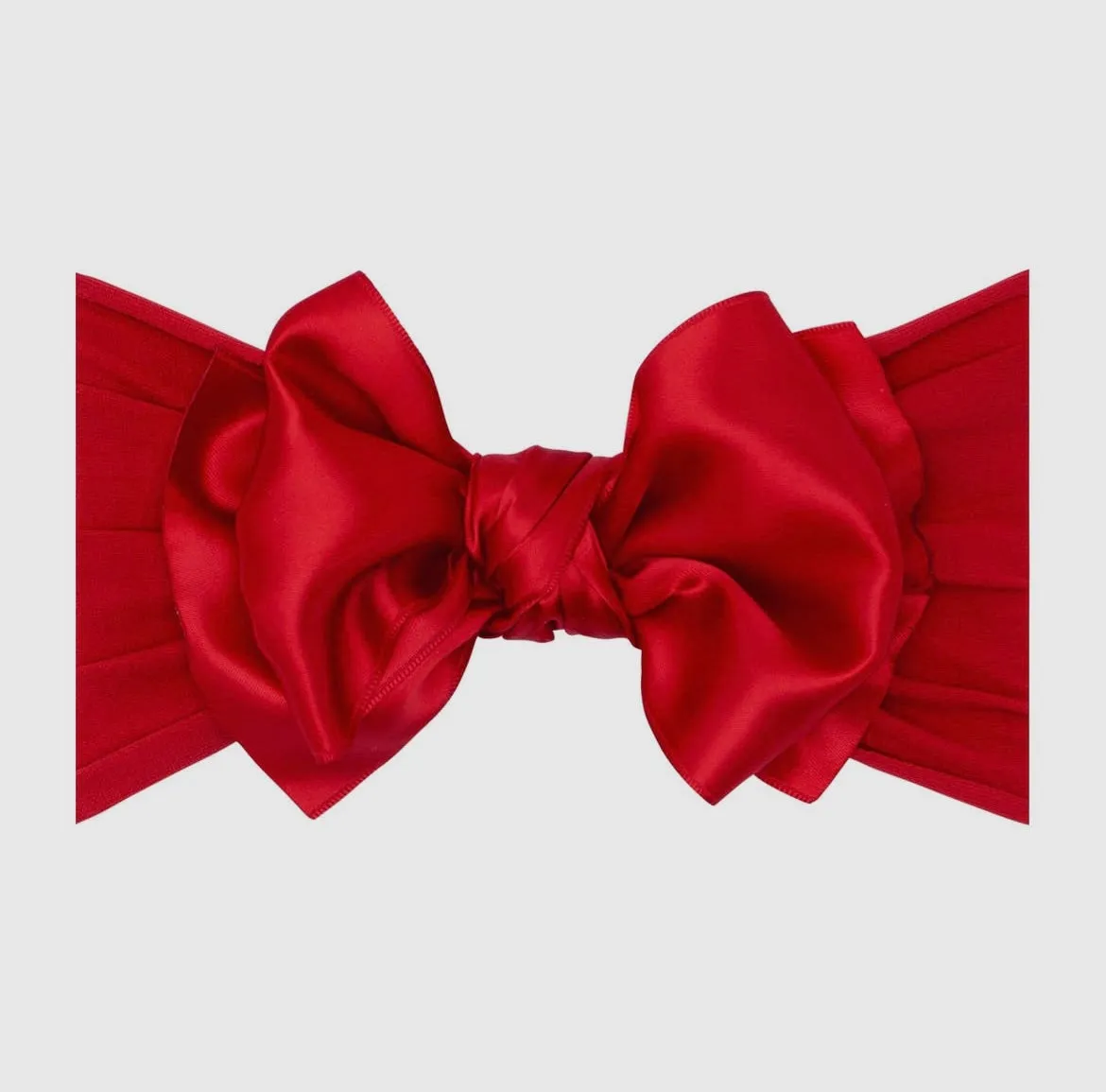 Baby Bling Headband / Red Satin Bow