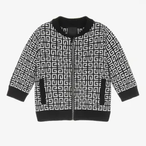 Baby Boys 4G Jacquard Knit Zip-Up Top