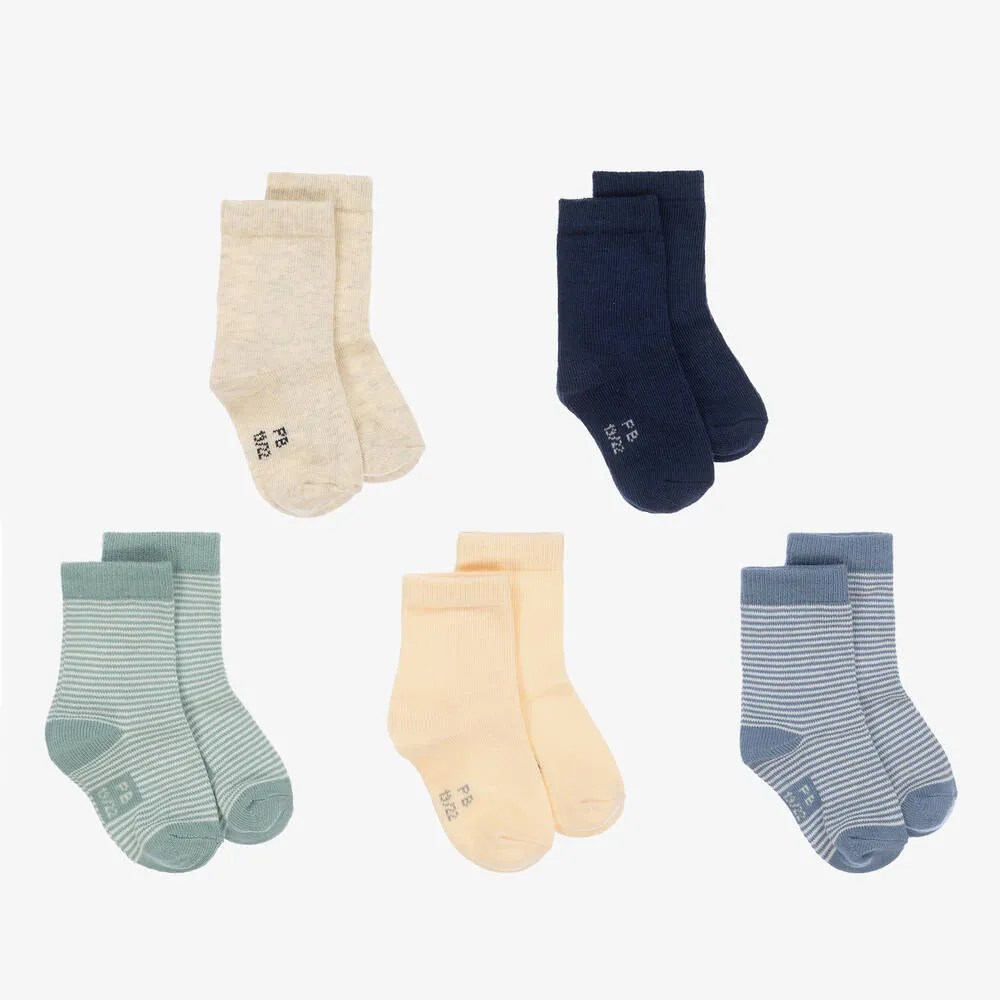 Baby Boys Cotton-Rich Socks (5 Pack)