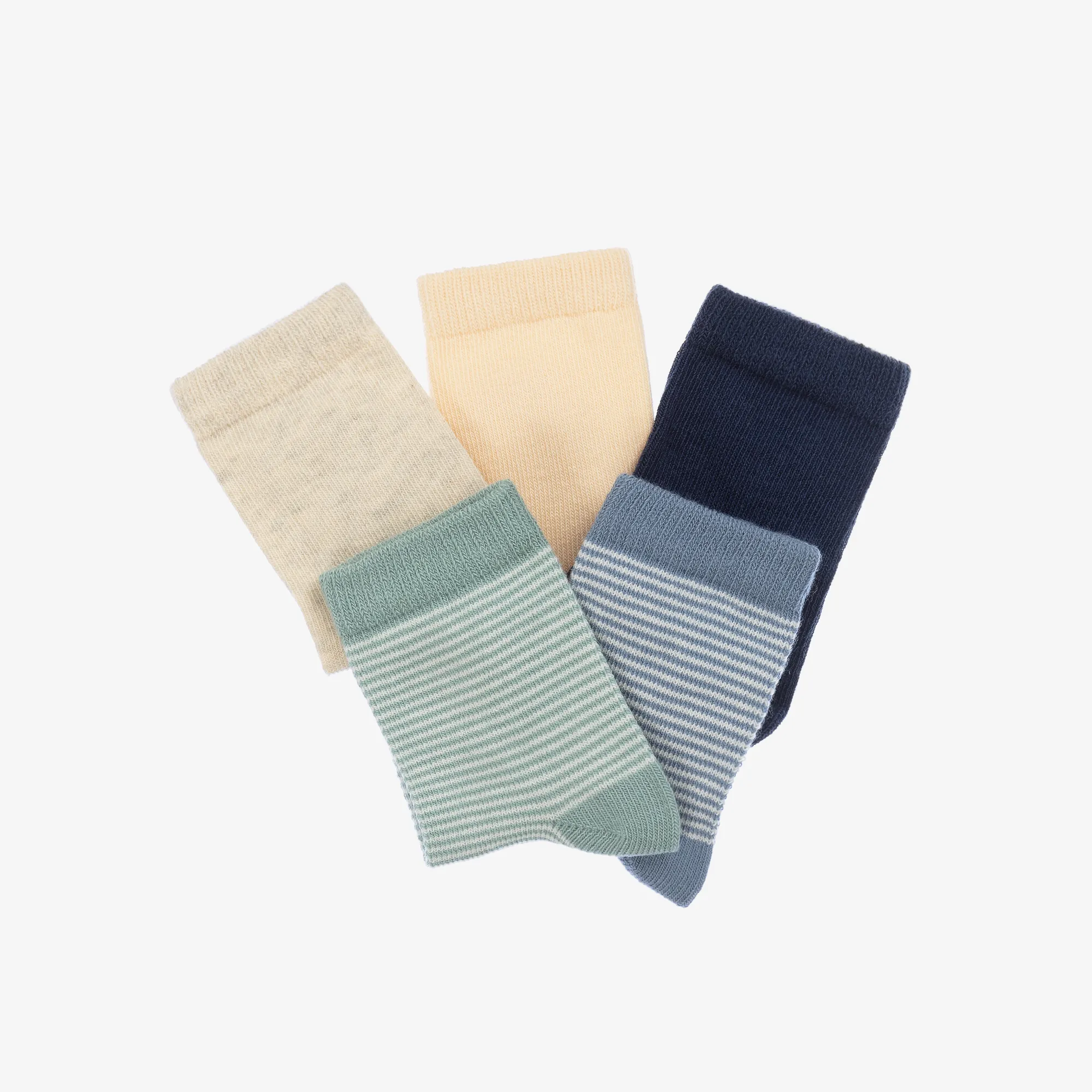 Baby Boys Cotton-Rich Socks (5 Pack)