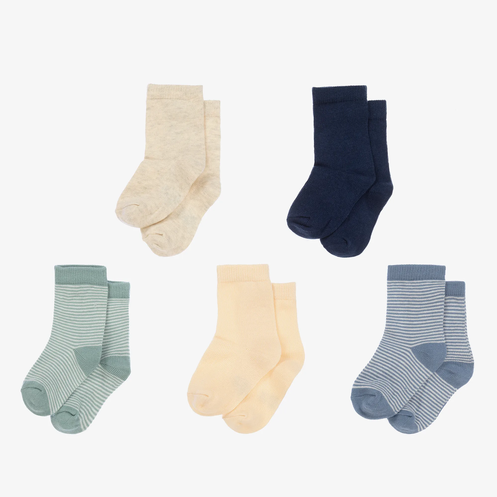 Baby Boys Cotton-Rich Socks (5 Pack)