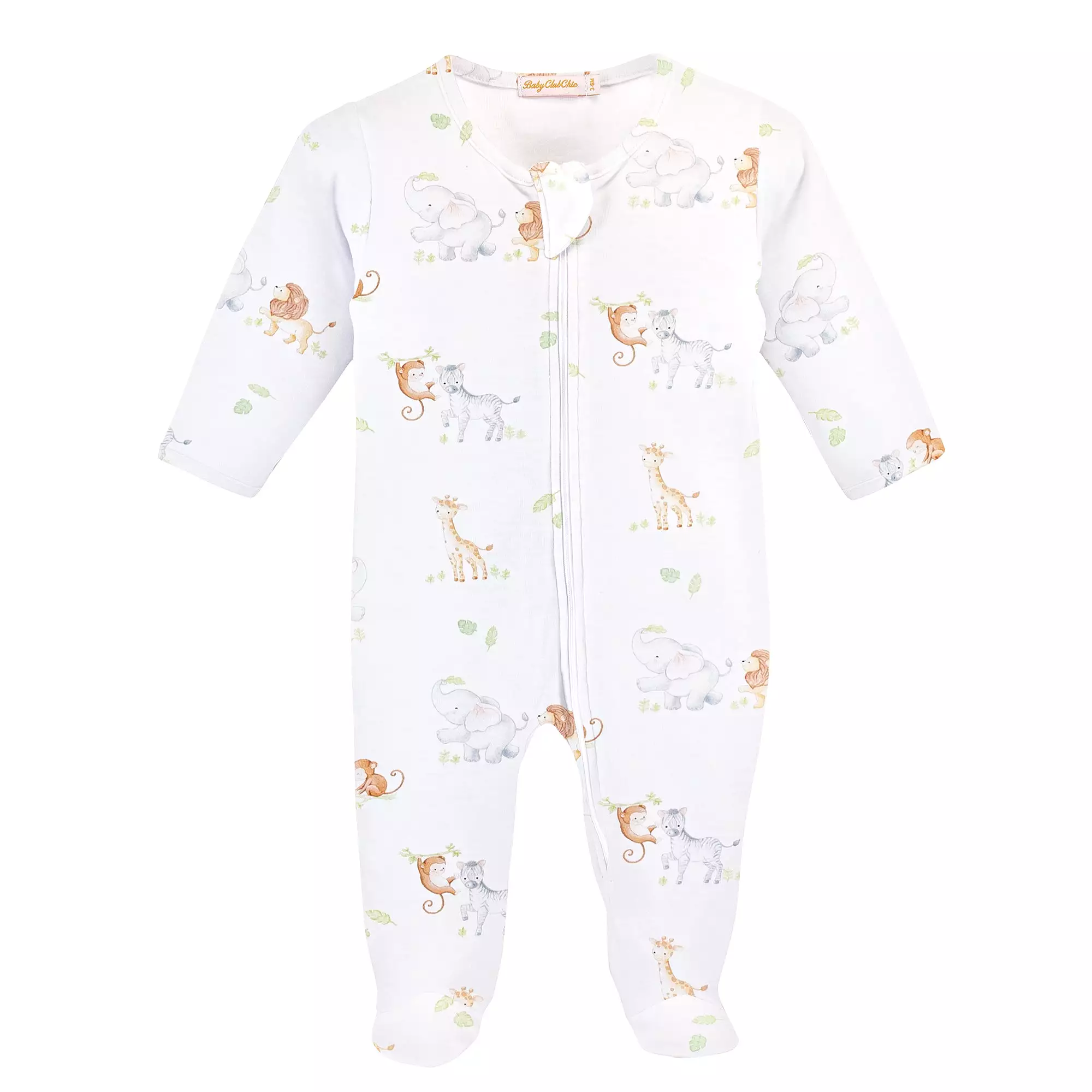 Baby Club Chic - Safari Adventure Zip Footie