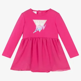 Baby Girls Pink Cotton Dress