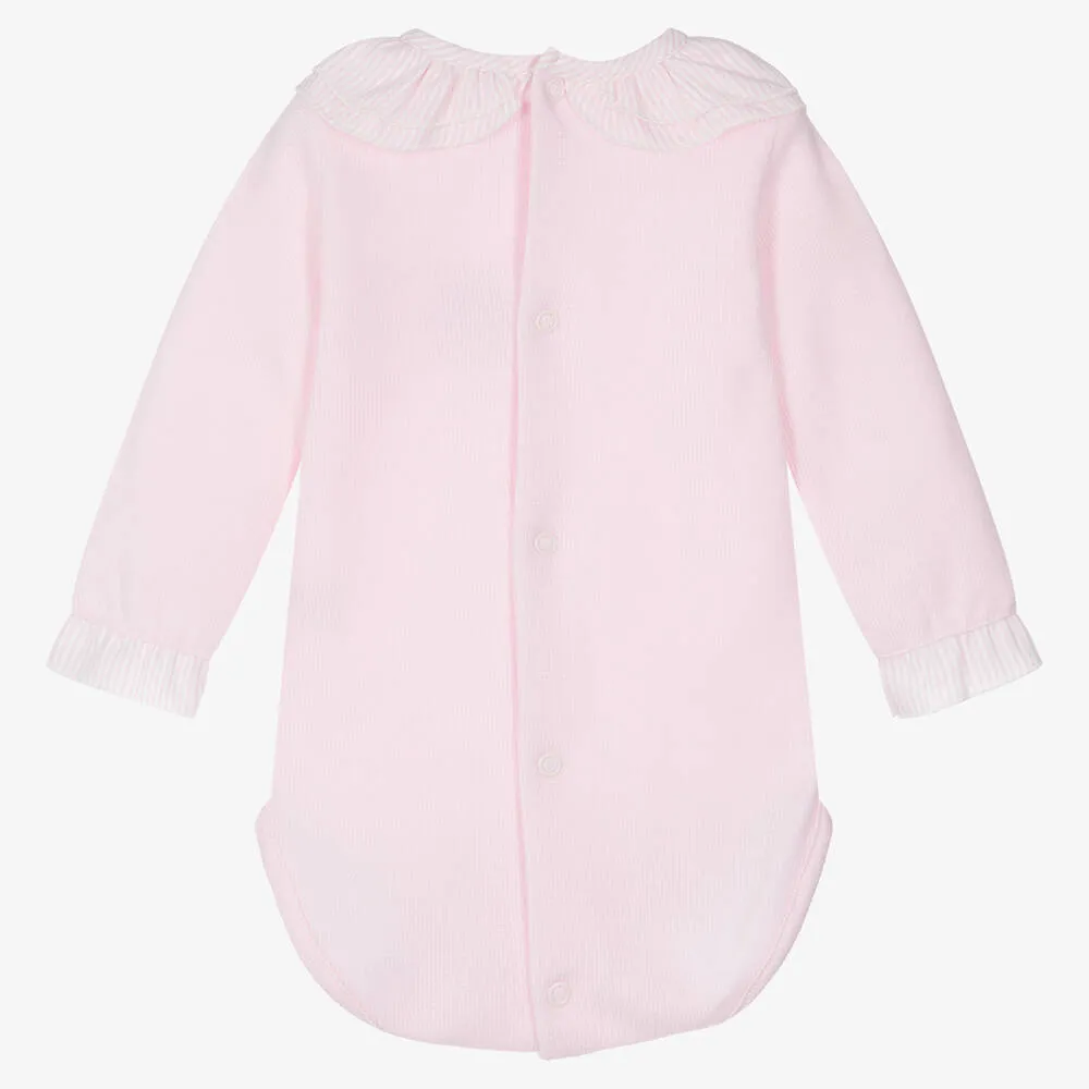 Baby Girls Pink Jersey Knit Bodyvest