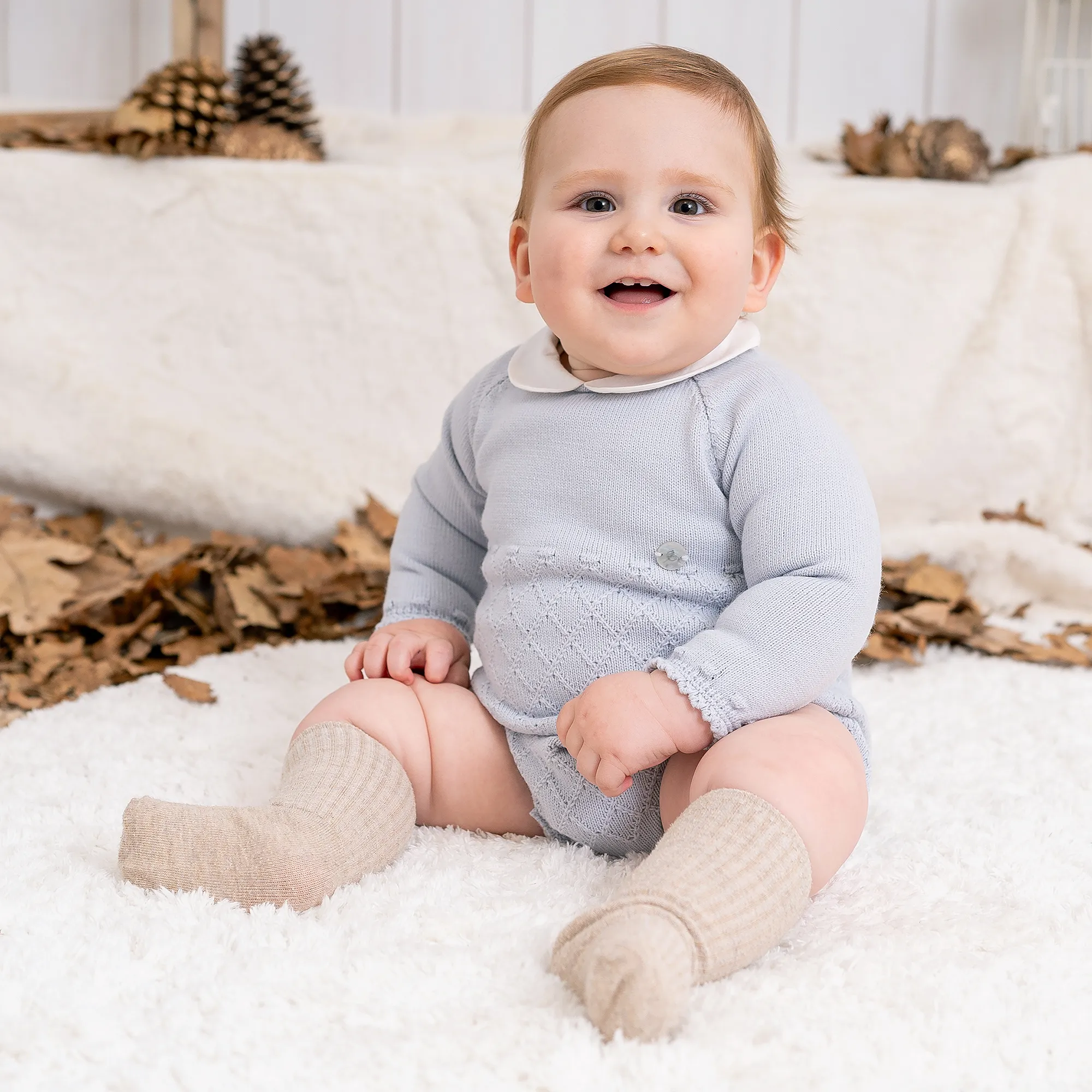 Baby Grey Knit Shortie