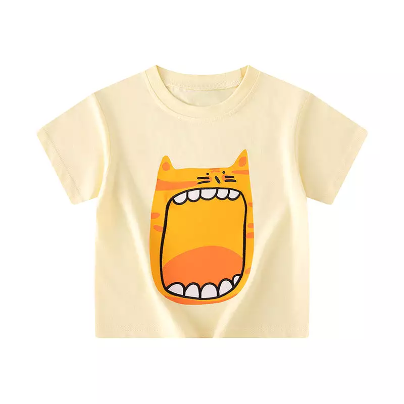 Baby Kid Boys Cartoon Print Tops Wholesale 240409277