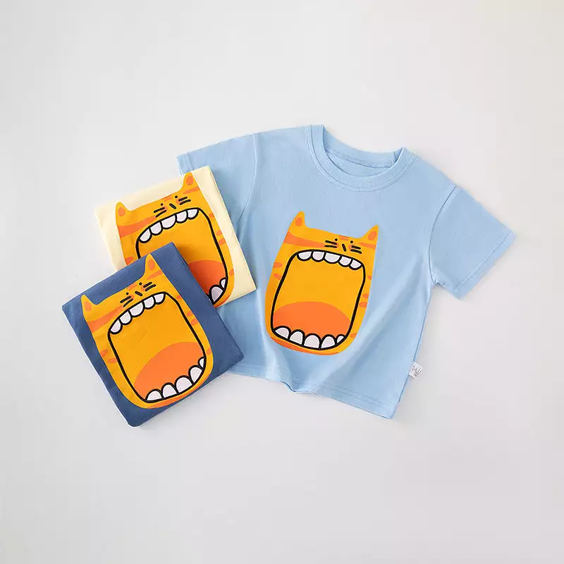 Baby Kid Boys Cartoon Print Tops Wholesale 240409277