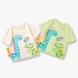 Baby Kid Boys Dinosaur Print Tops Wholesale 240409274