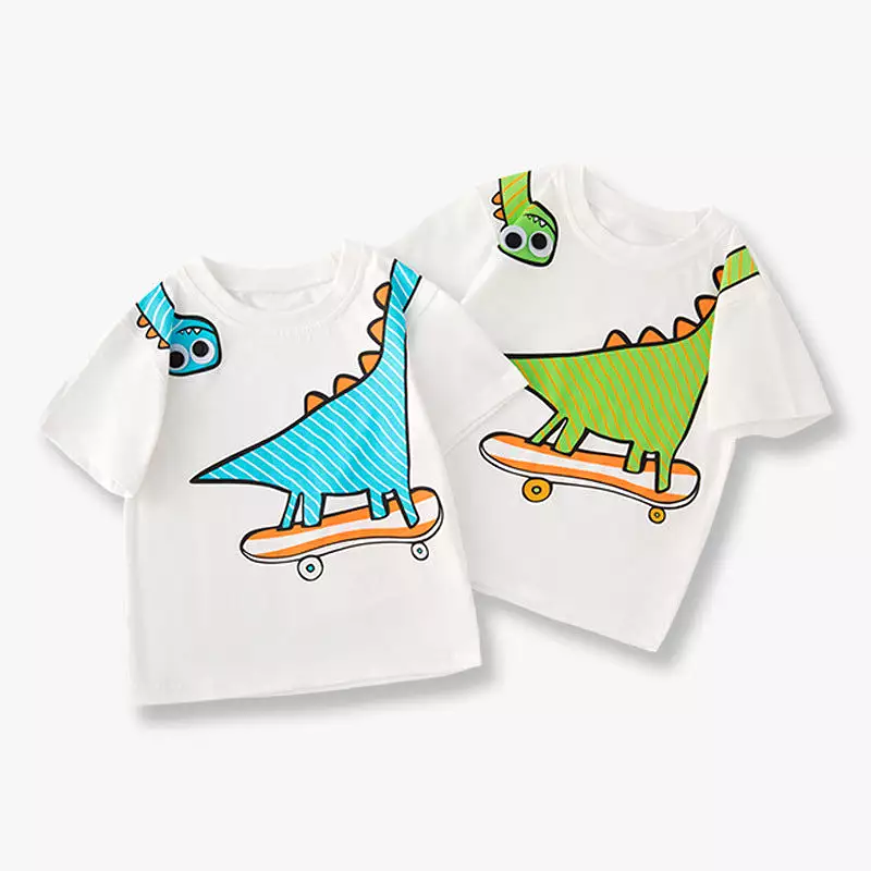 Baby Kid Boys Dinosaur Print Tops Wholesale 240409278