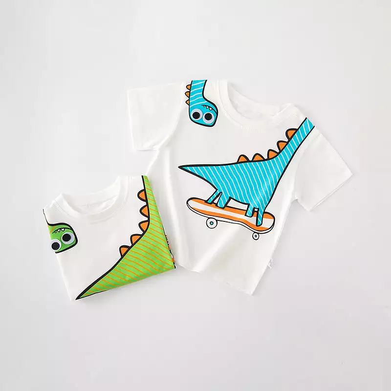 Baby Kid Boys Dinosaur Print Tops Wholesale 240409278