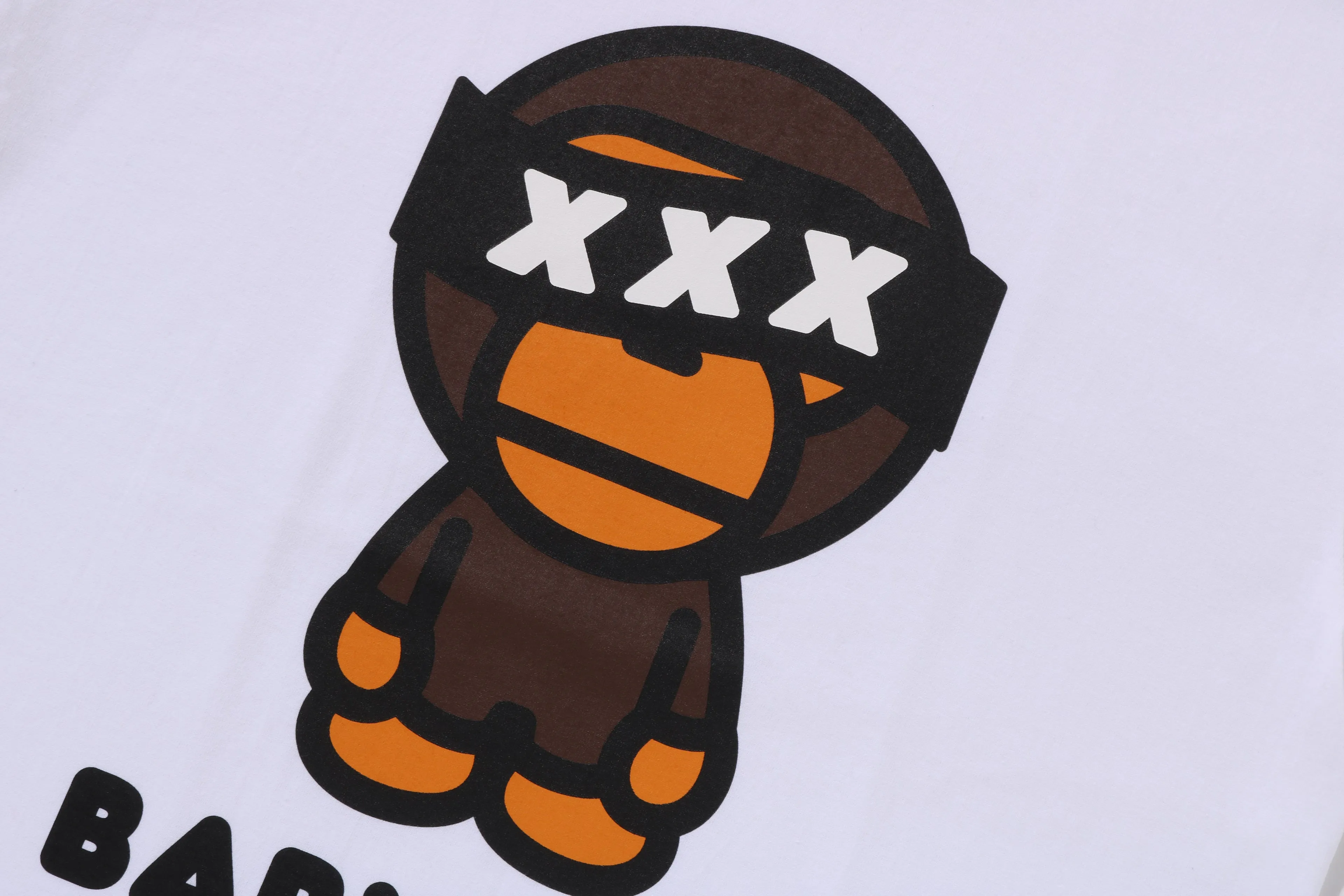 BAPE X GOD SELECTION XXX BABY MILO TEE MENS