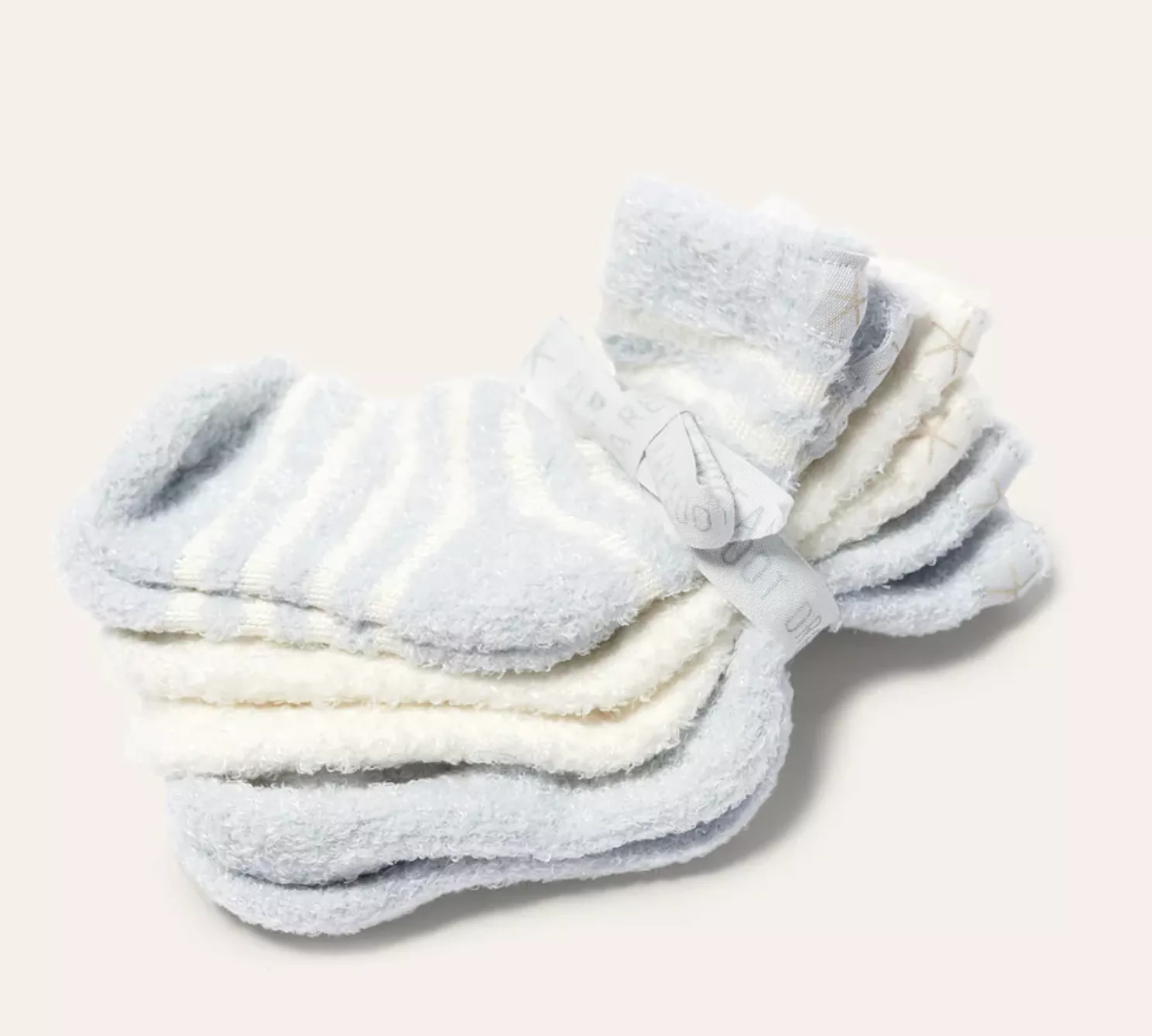 Barefoot Dreams - Infant Sock Set in Blue/Pearl