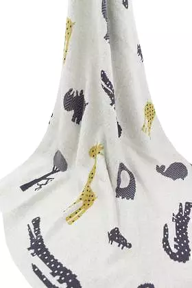 Beau Safari Cotton Baby Blanket