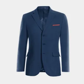  Blazer azul cobalto edición limitada de 3 botones con pañuelo