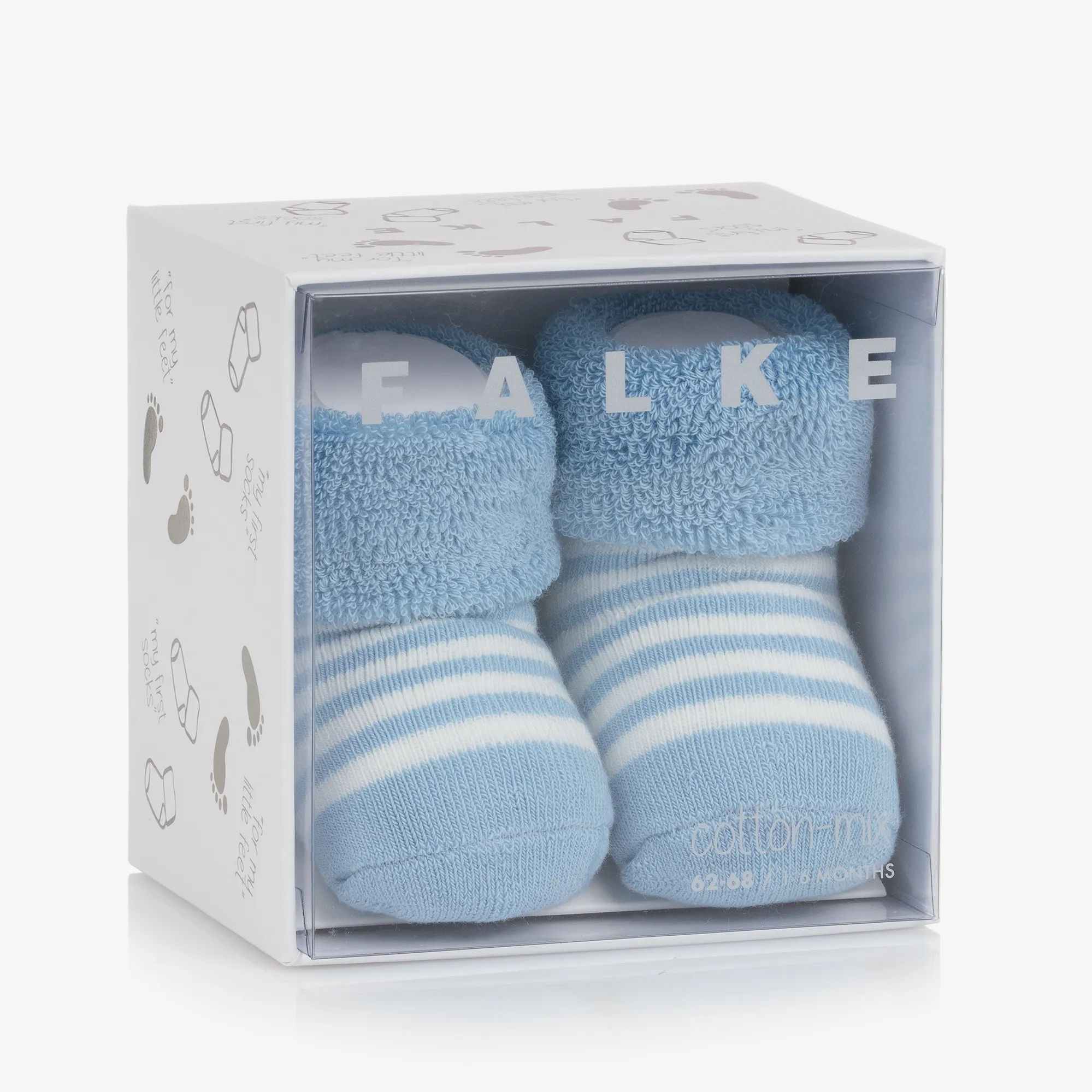 Blue Cotton Baby Socks