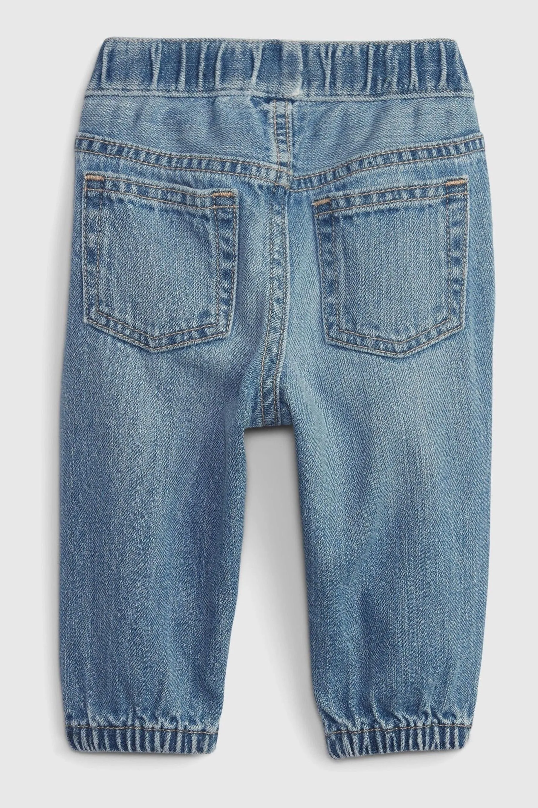 Blue Pull On Bubble Jeans (Newborn-24mths)