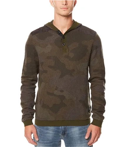 Buffalo David Bitton Mens Camo Hoodie Sweatshirt, TW2