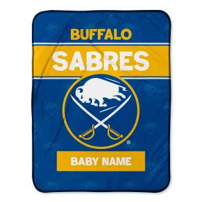 Buffalo Sabres  Chad & Jake 30 x 40 Personalized Baby Blanket