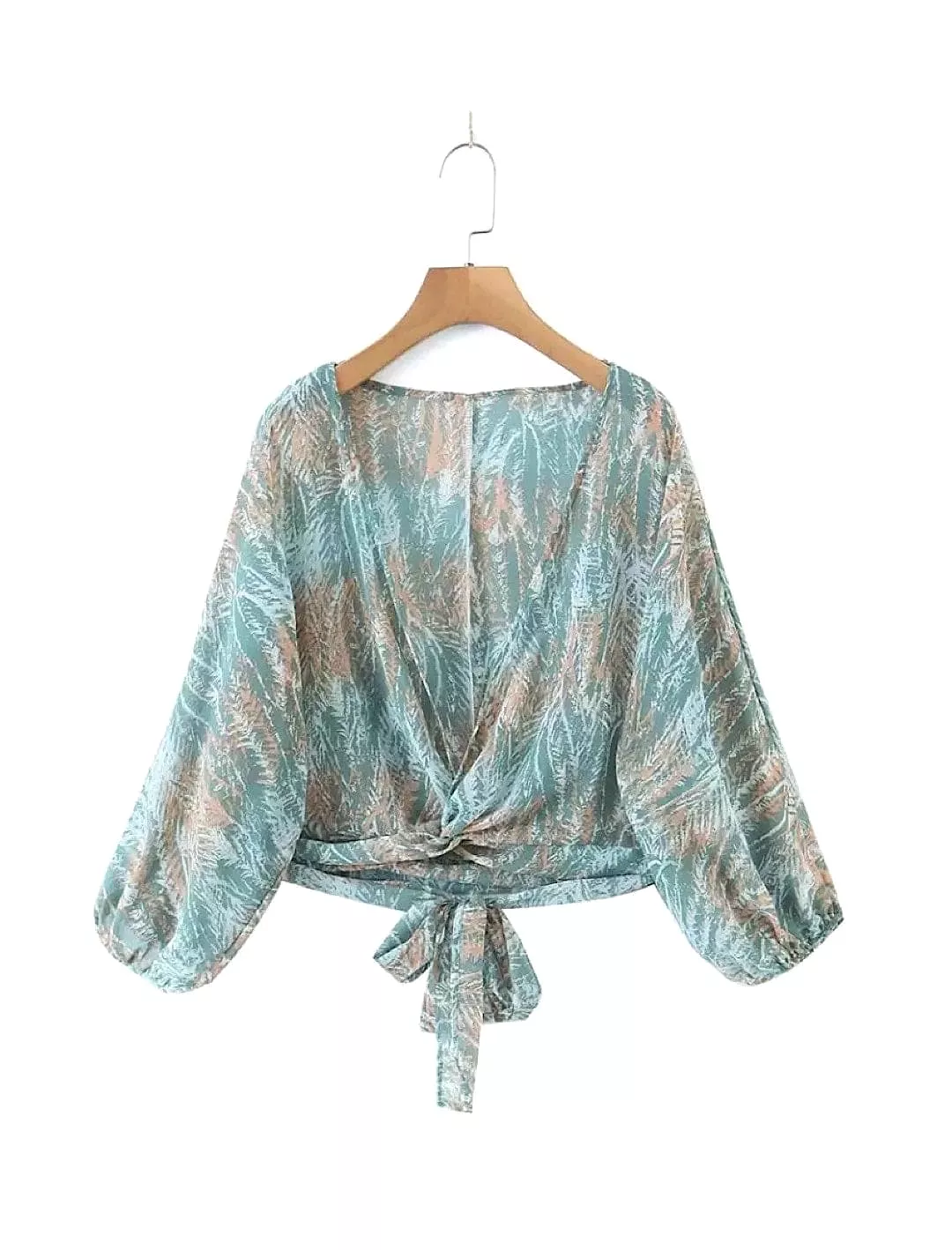 Chiffon Shorts And Wrap Top Set