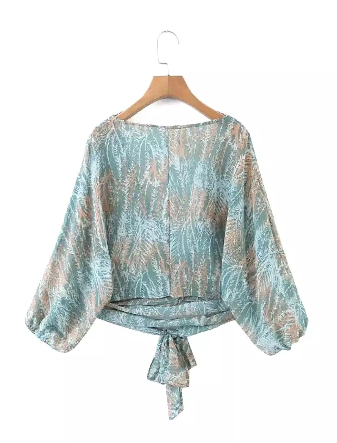 Chiffon Shorts And Wrap Top Set