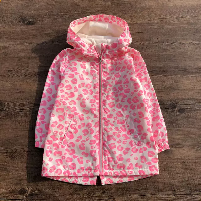 Children/Kids/Girls Windproof Water Resistant Autumn jacket w Fleece Lining,  Shiny Gold Pink Jackets, Girls Parka, 4Y to 12Y