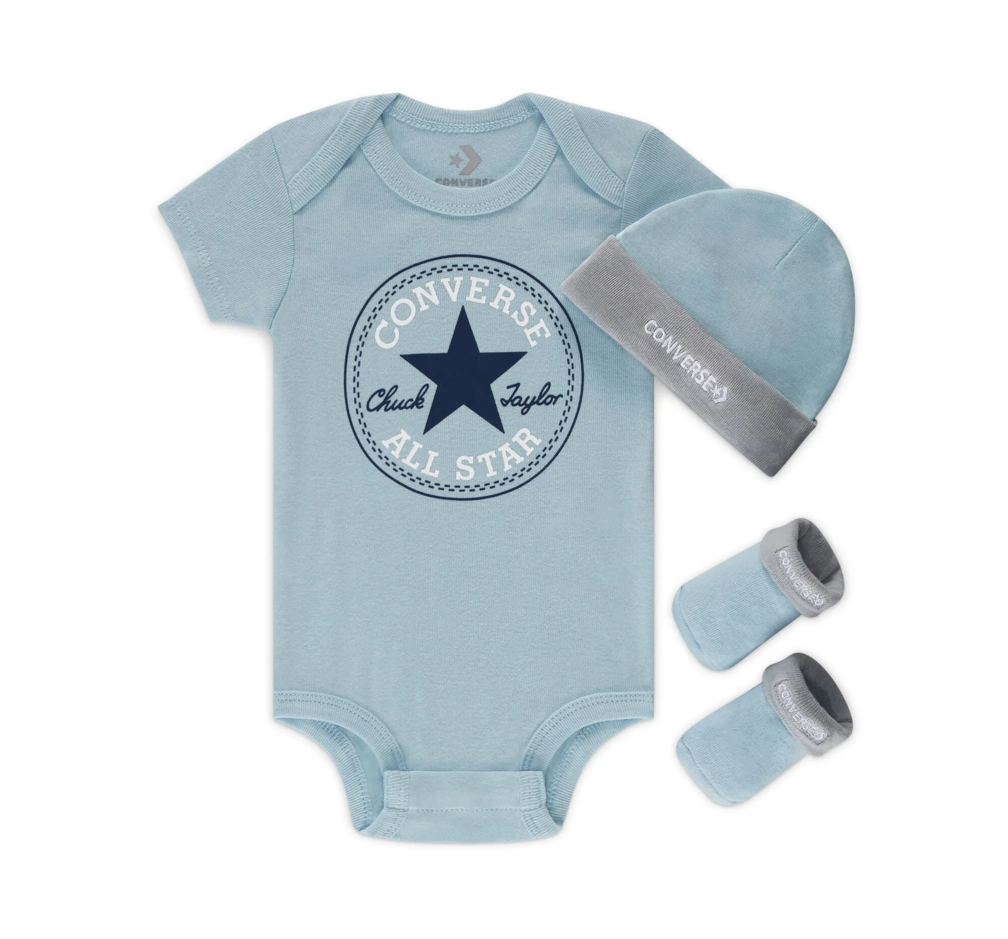 CONVERSE CT NEWBORN BABY CLASSIC 3PC SET - Pacific blue coast