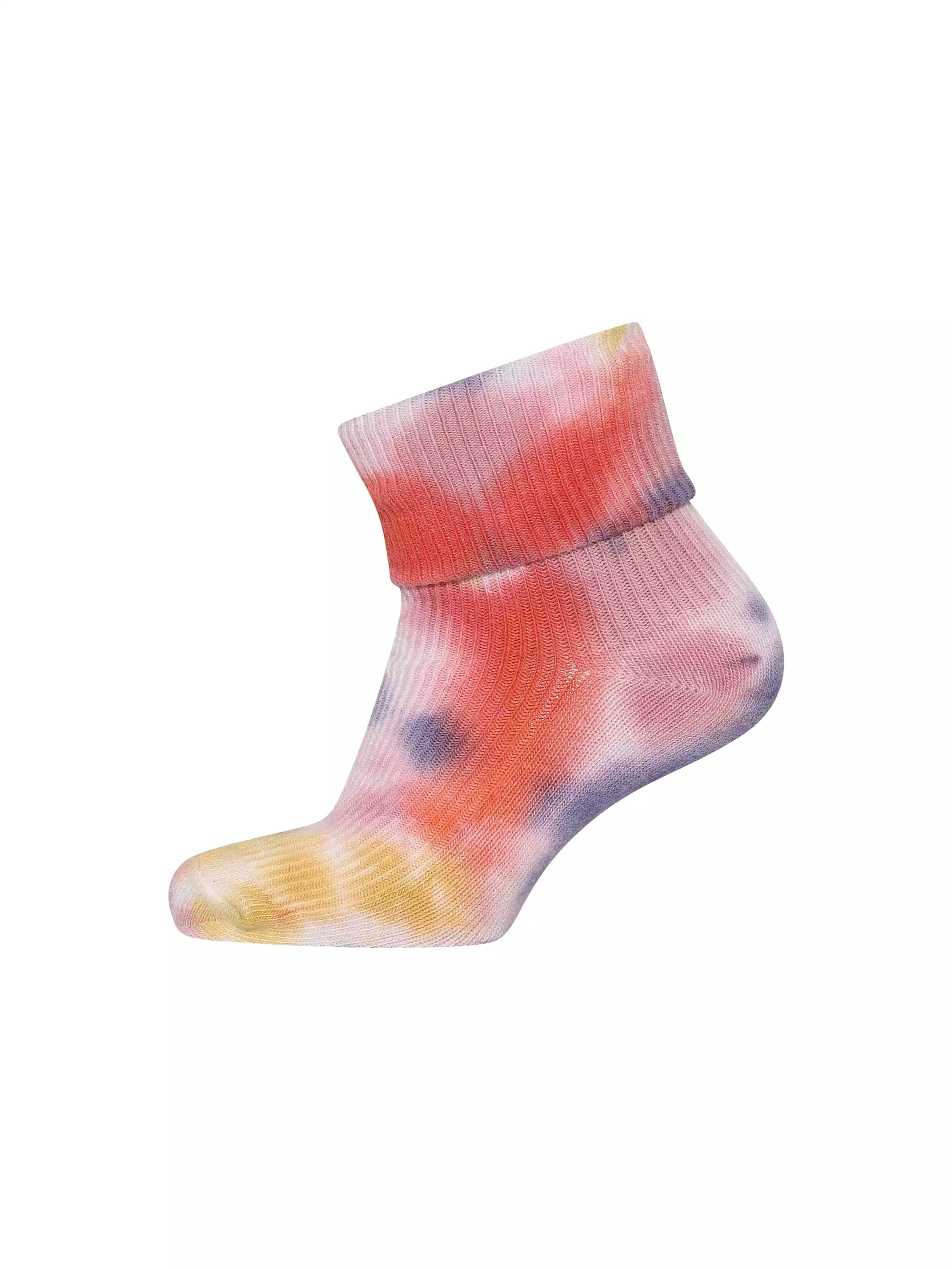 Coral Tie Dye Baby Socks