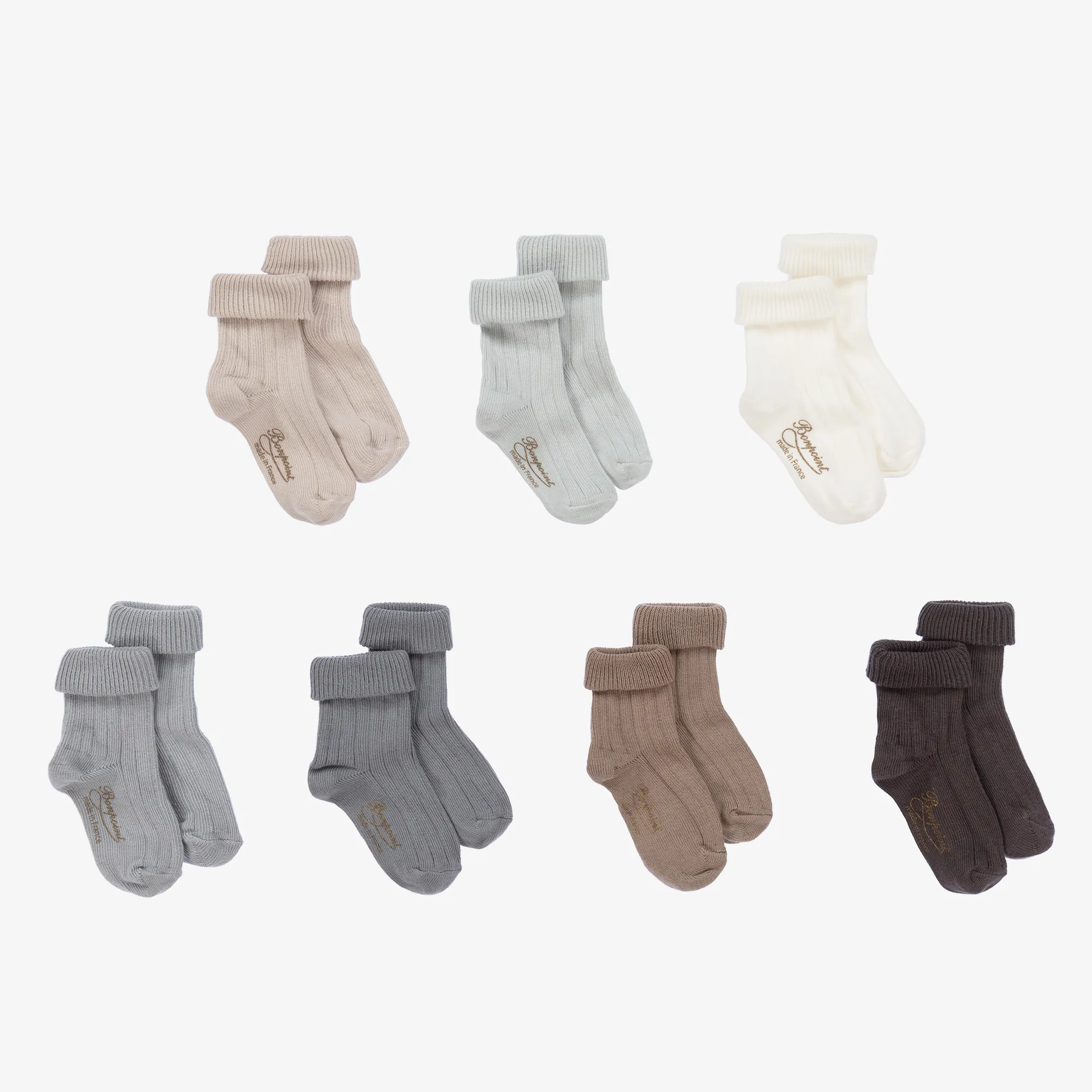 Cotton Baby Socks (7 Pack)