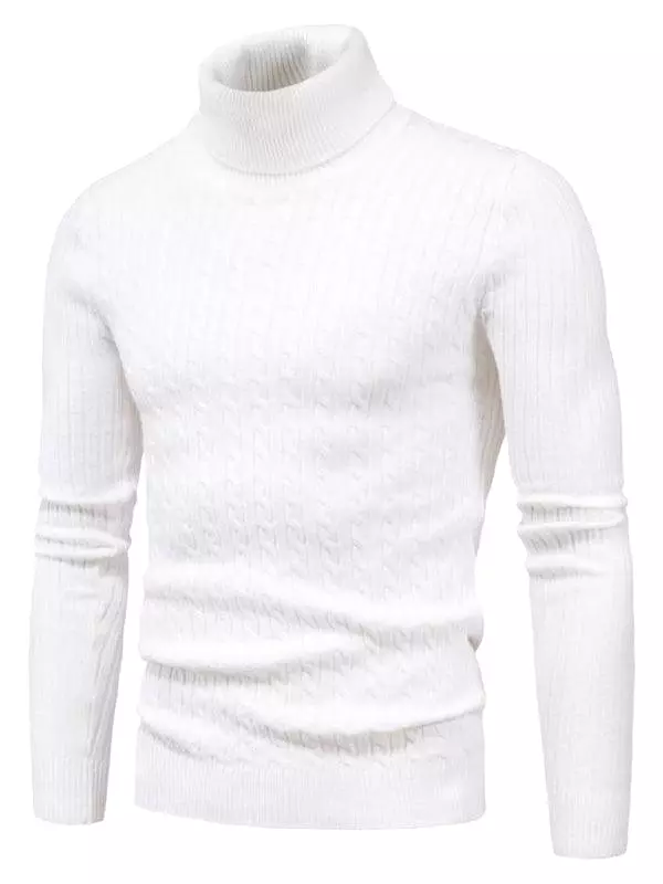 Cross-Border Slim Fit Turtleneck Men Sweater