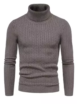 Cross-Border Slim Fit Turtleneck Men Sweater