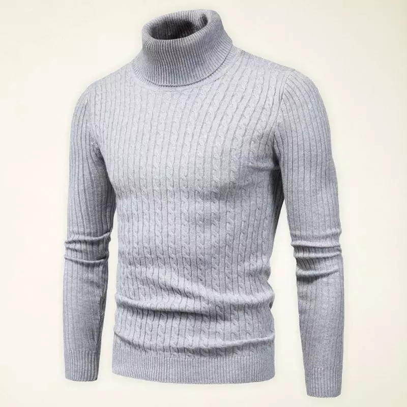 Cross-Border Slim Fit Turtleneck Men Sweater