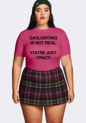 Curvy Gaslighting Is Not Real  Baby Tee