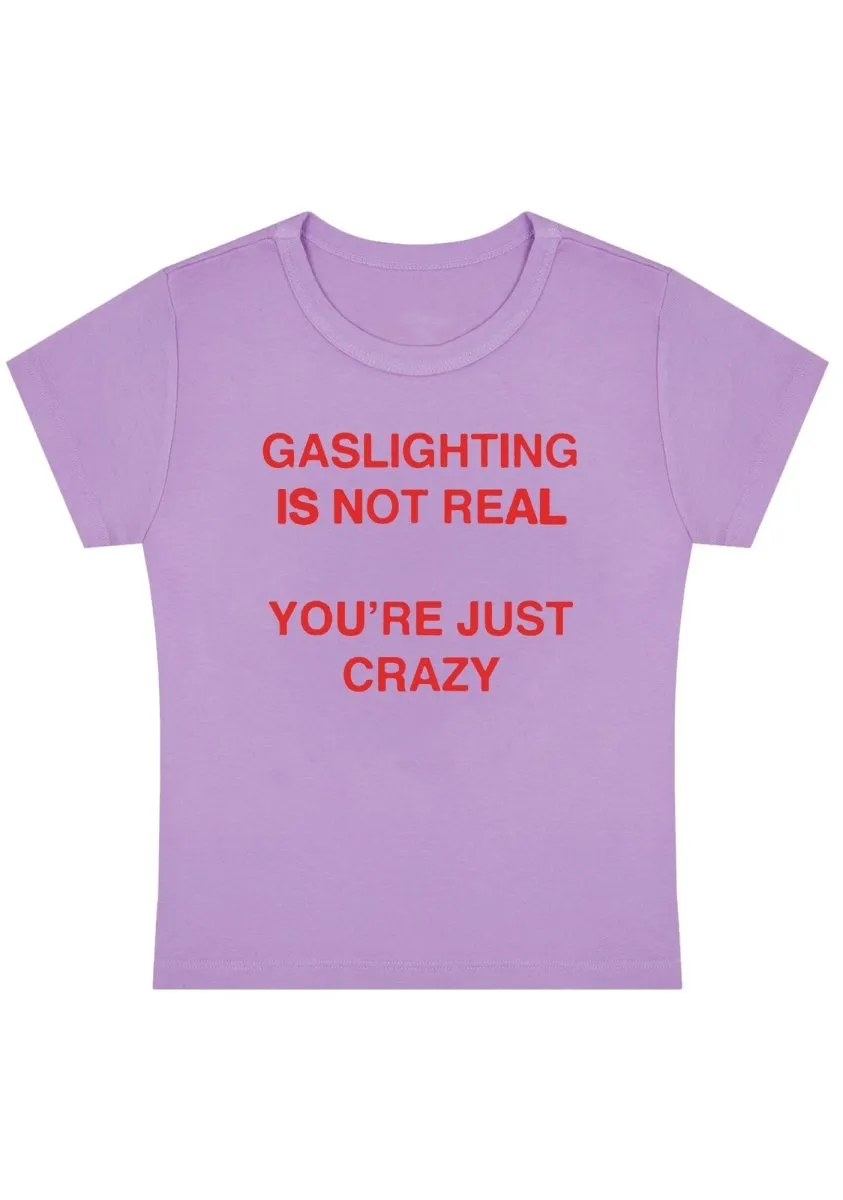 Curvy Gaslighting Is Not Real  Baby Tee