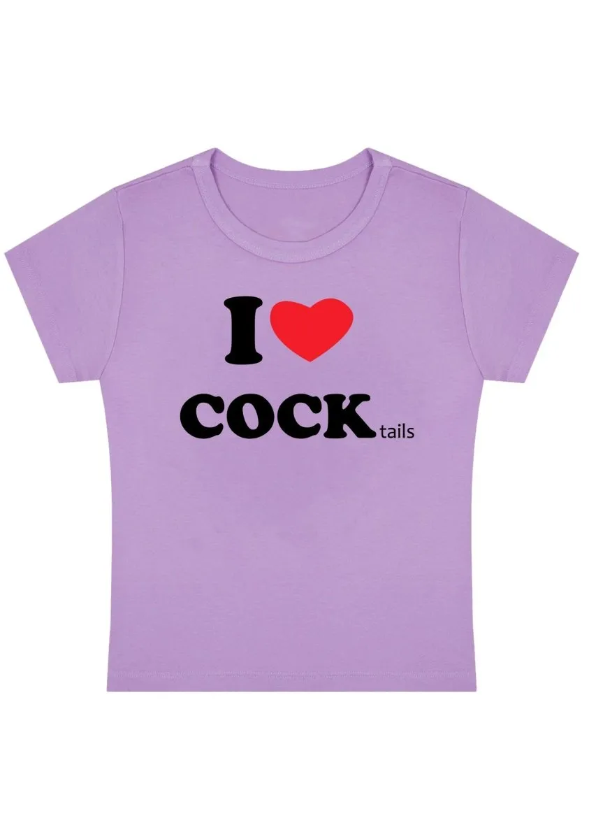 Curvy I Love Cocktails Baby Tee