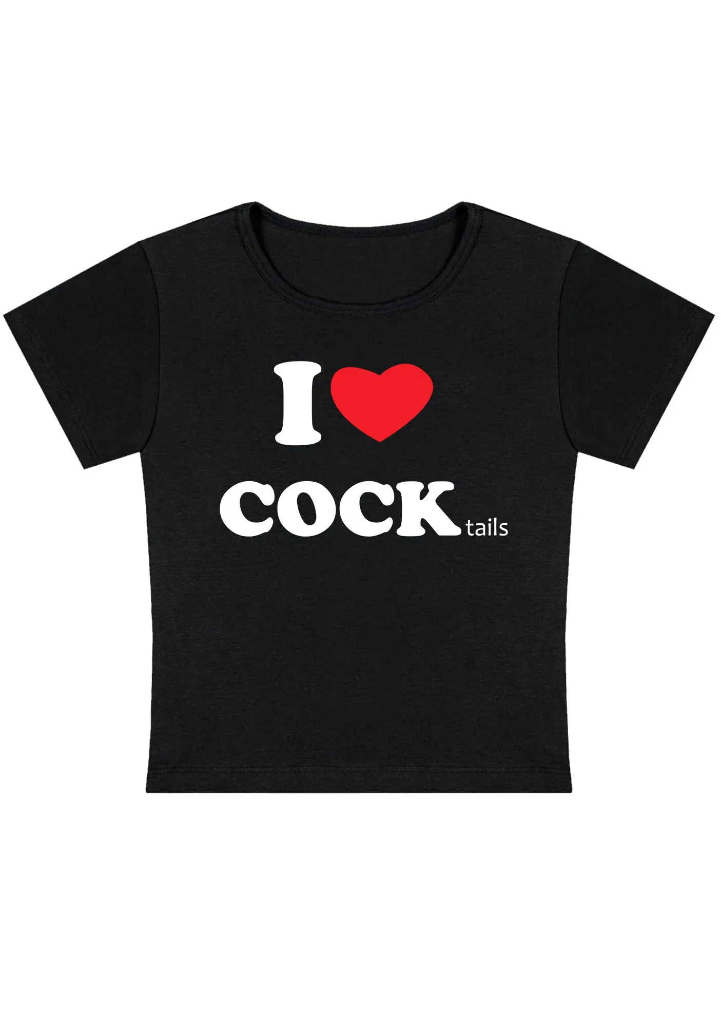 Curvy I Love Cocktails Baby Tee