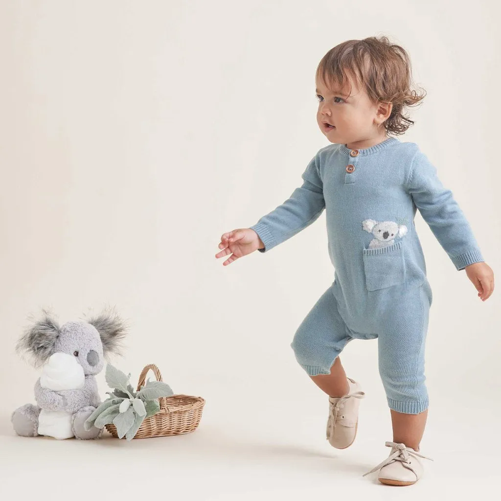 ELEGANT BABY - KOALA KNIT BABY JUMPSUIT