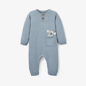 ELEGANT BABY - KOALA KNIT BABY JUMPSUIT