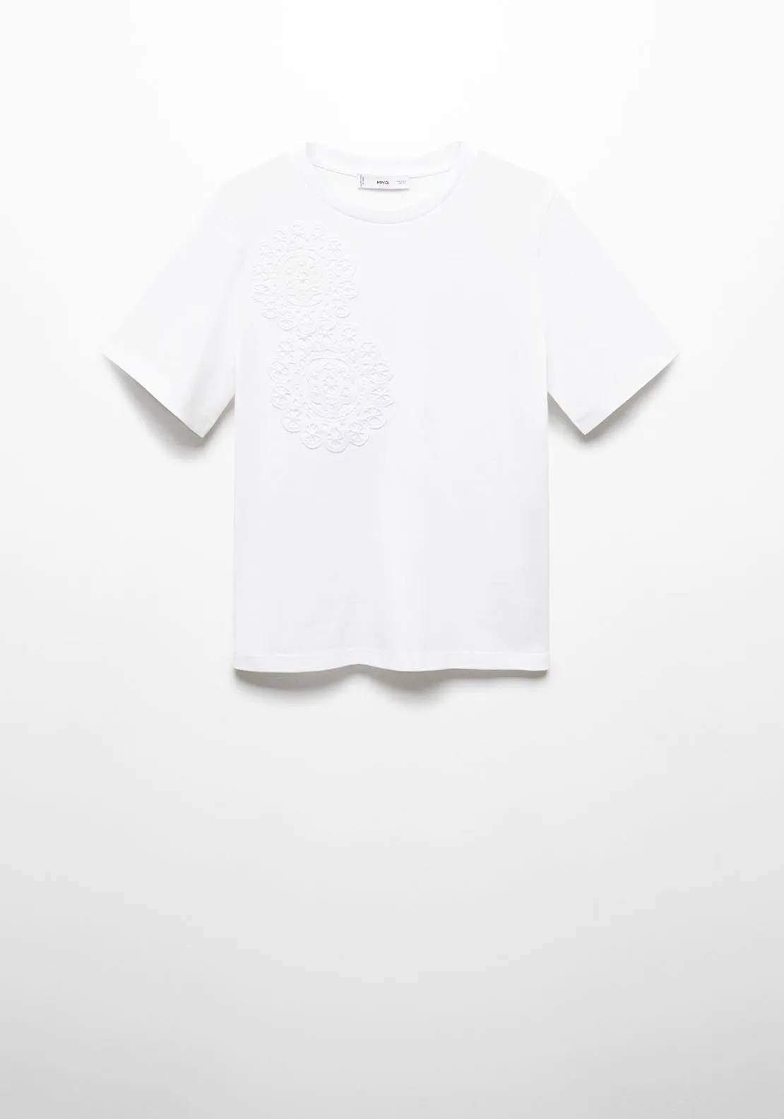 Embroidered cotton T-shirt