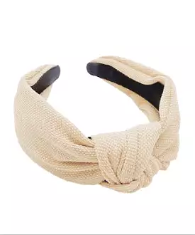 Fabric Knot Headband - Natural