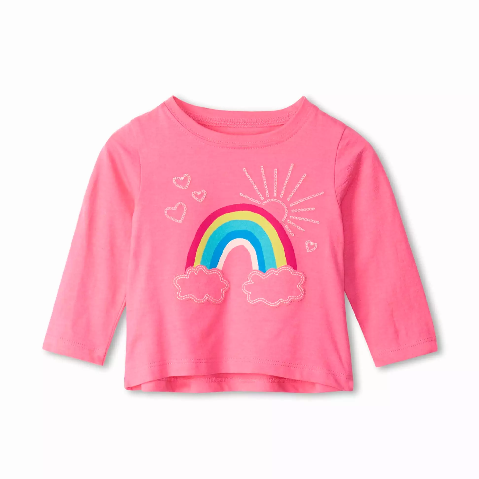 Hatley Cheerful Rainbow Long Sleeve Baby Tee