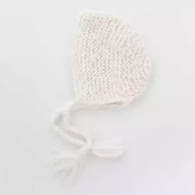 Huggalugs - Angora Bonnet White